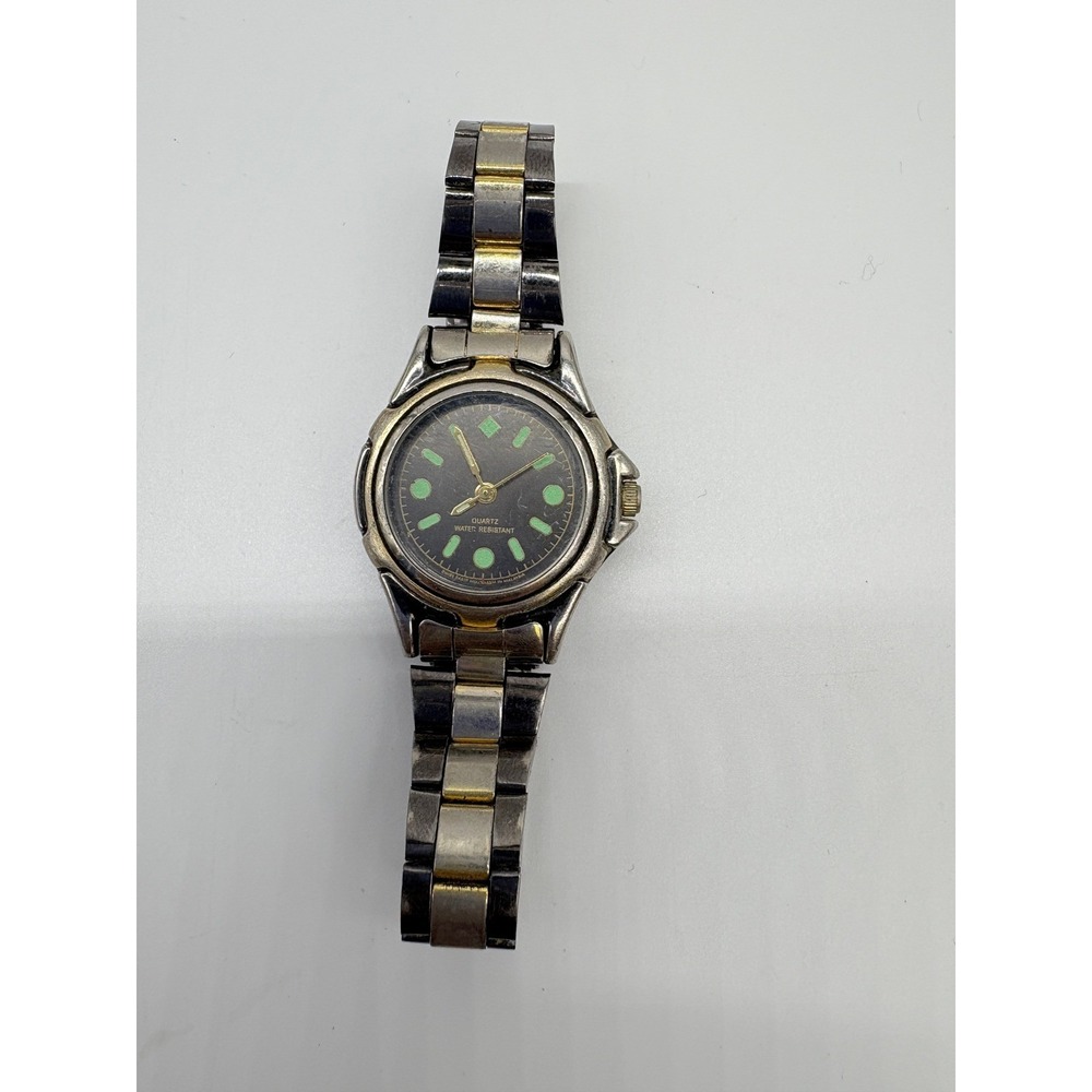 Womens Quartz Water Resistant Two Tone Watch